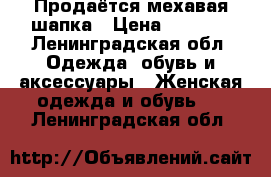 Продаётся мехавая шапка › Цена ­ 1 200 - Ленинградская обл. Одежда, обувь и аксессуары » Женская одежда и обувь   . Ленинградская обл.